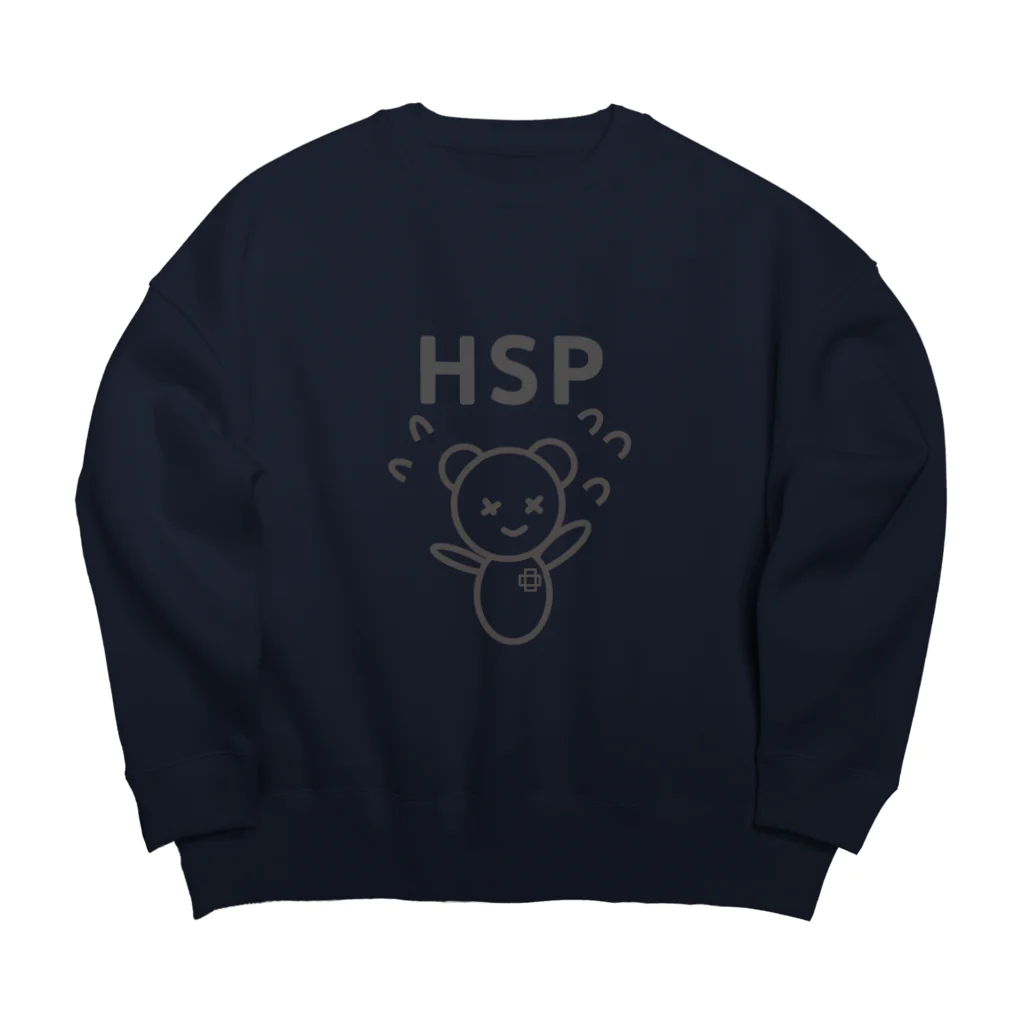 micomoのHSPくまさん Big Crew Neck Sweatshirt