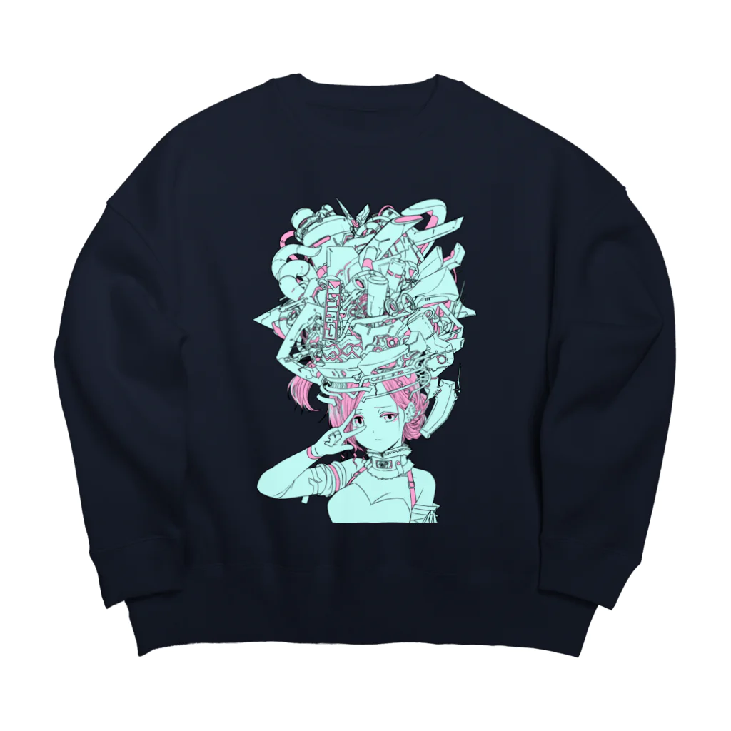 ちゃんやろストア！のGOODLUCK縦 Big Crew Neck Sweatshirt