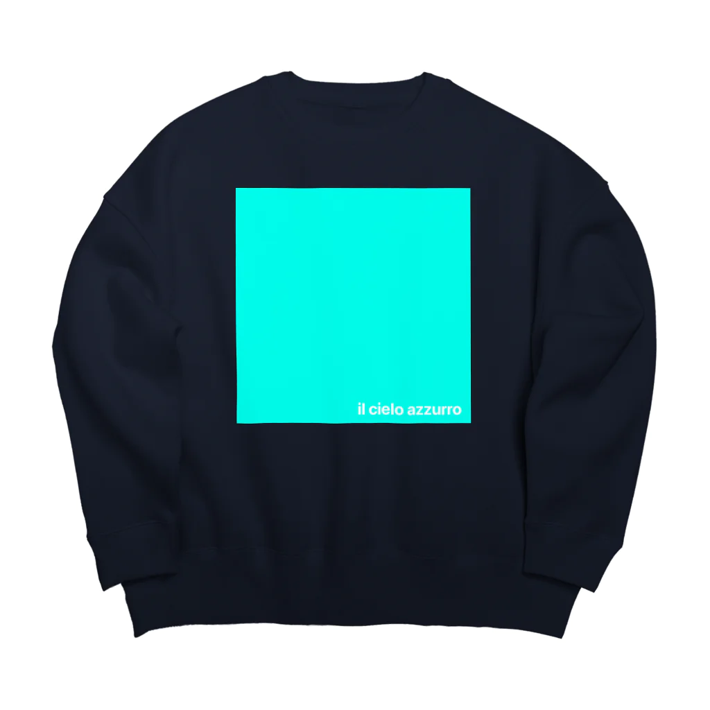 Clum bunchの空の青さ Big Crew Neck Sweatshirt