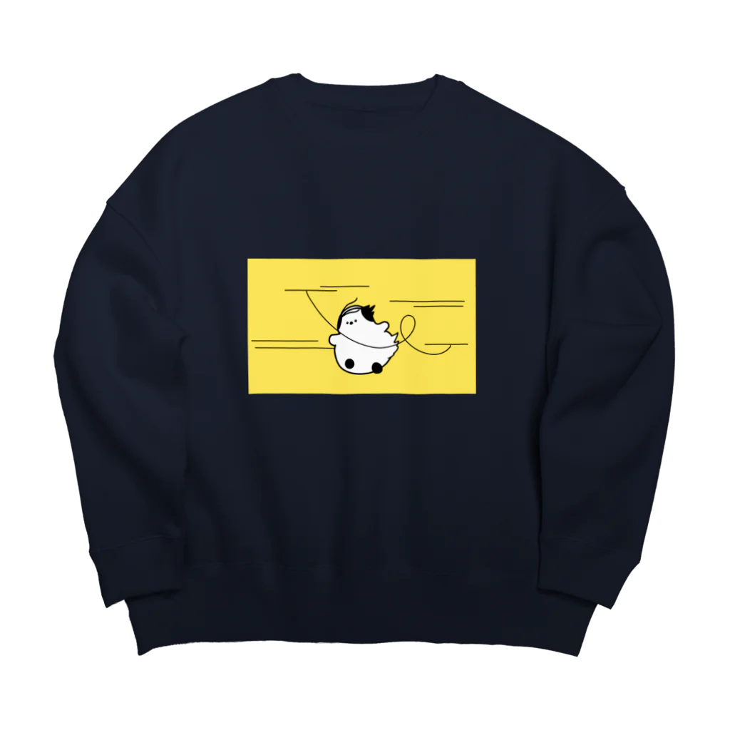 しまえなが部長のお役立ちショップの風強い Big Crew Neck Sweatshirt