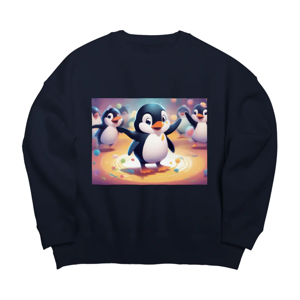 MistyStarkのペンギンダンス Big Crew Neck Sweatshirt