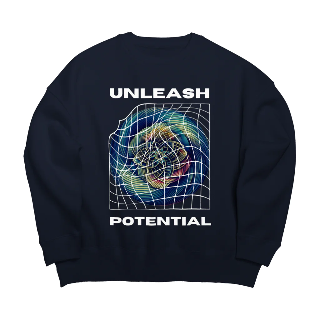 NeoNestの"Unleash Potential" Graphic Tee & Merch Big Crew Neck Sweatshirt