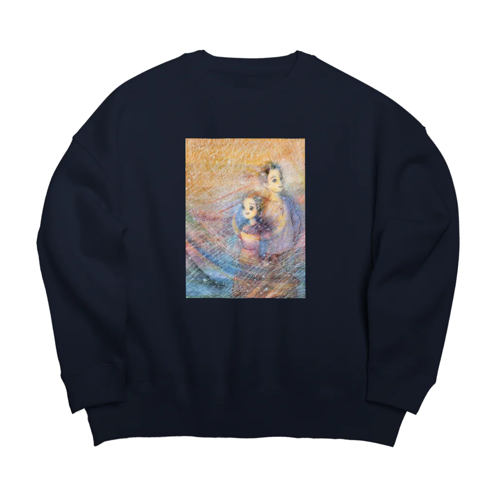 R O S E M A R Y☆A Y A N K Aの光。 Big Crew Neck Sweatshirt