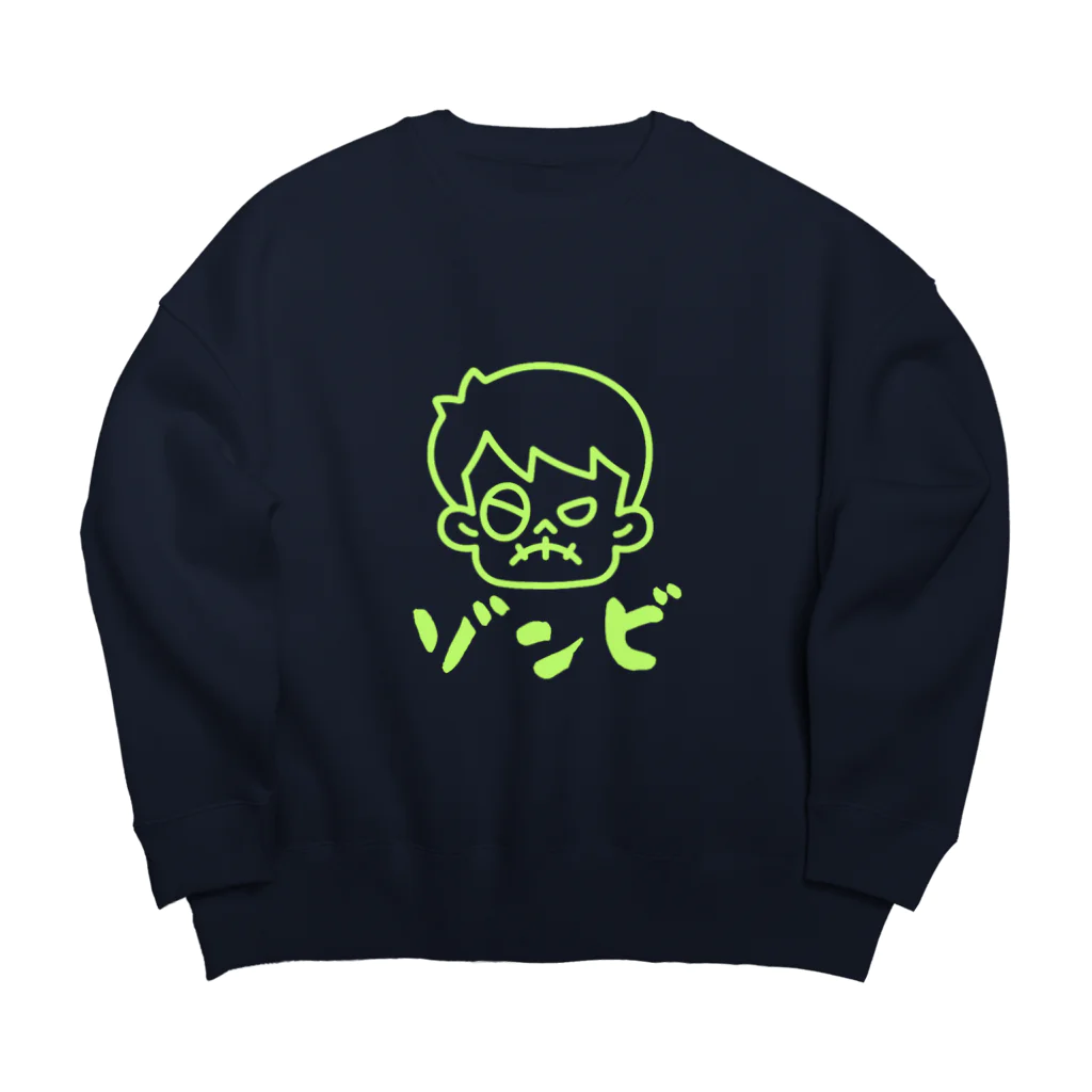 Paonのズーのゾンビくん６ Big Crew Neck Sweatshirt