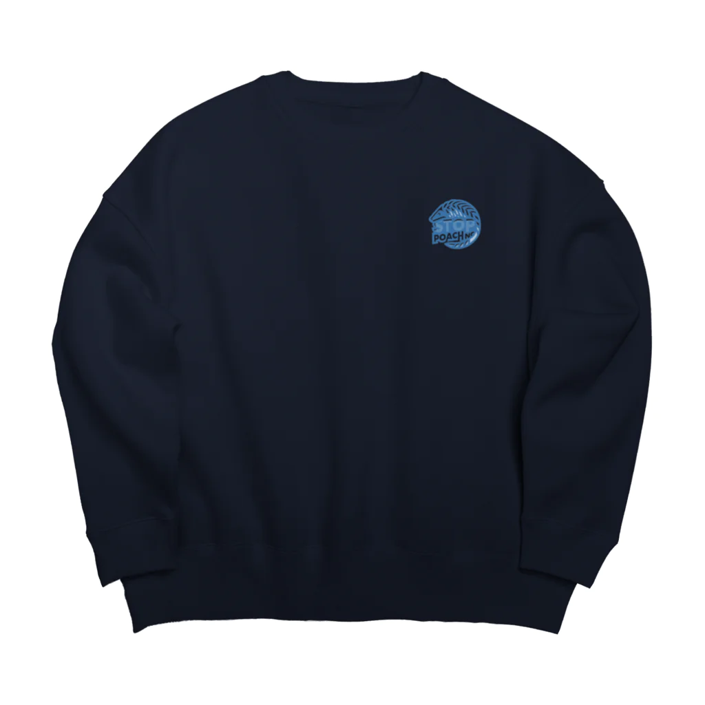 STOP POACHNGのSTOP POACHNG(blue) Big Crew Neck Sweatshirt