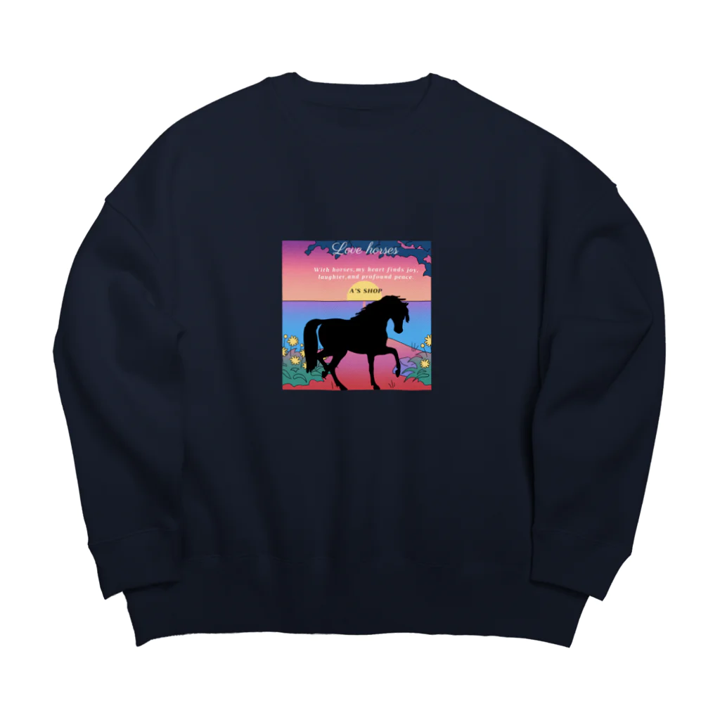 A'S  SHOPのJANETのSunset Big Crew Neck Sweatshirt