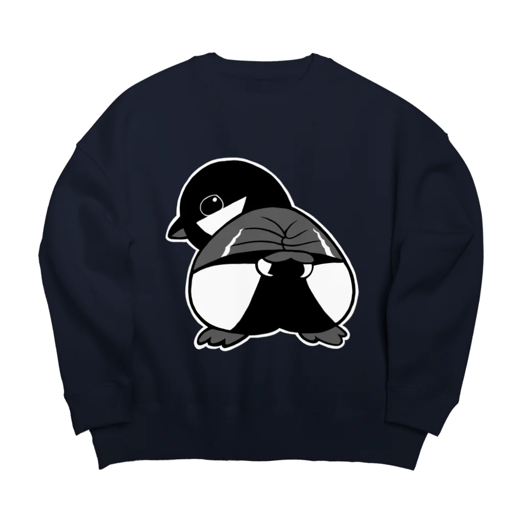 doburinkoのかわいいツピのぱんつ Big Crew Neck Sweatshirt