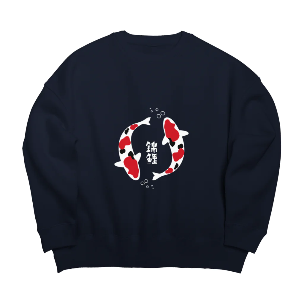 cocolifeの錦鯉 Big Crew Neck Sweatshirt