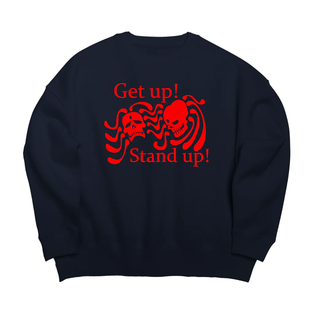 『NG （Niche・Gate）』ニッチゲート-- IN SUZURIのGet Up! Stand Up!(赤) ビッグシルエットスウェット