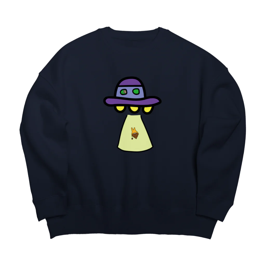 BASE PINE BOYのUFOとくりぼーい Big Crew Neck Sweatshirt