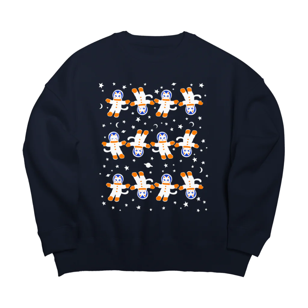 金星灯百貨店の宇宙フォークダンス(無重力) Big Crew Neck Sweatshirt