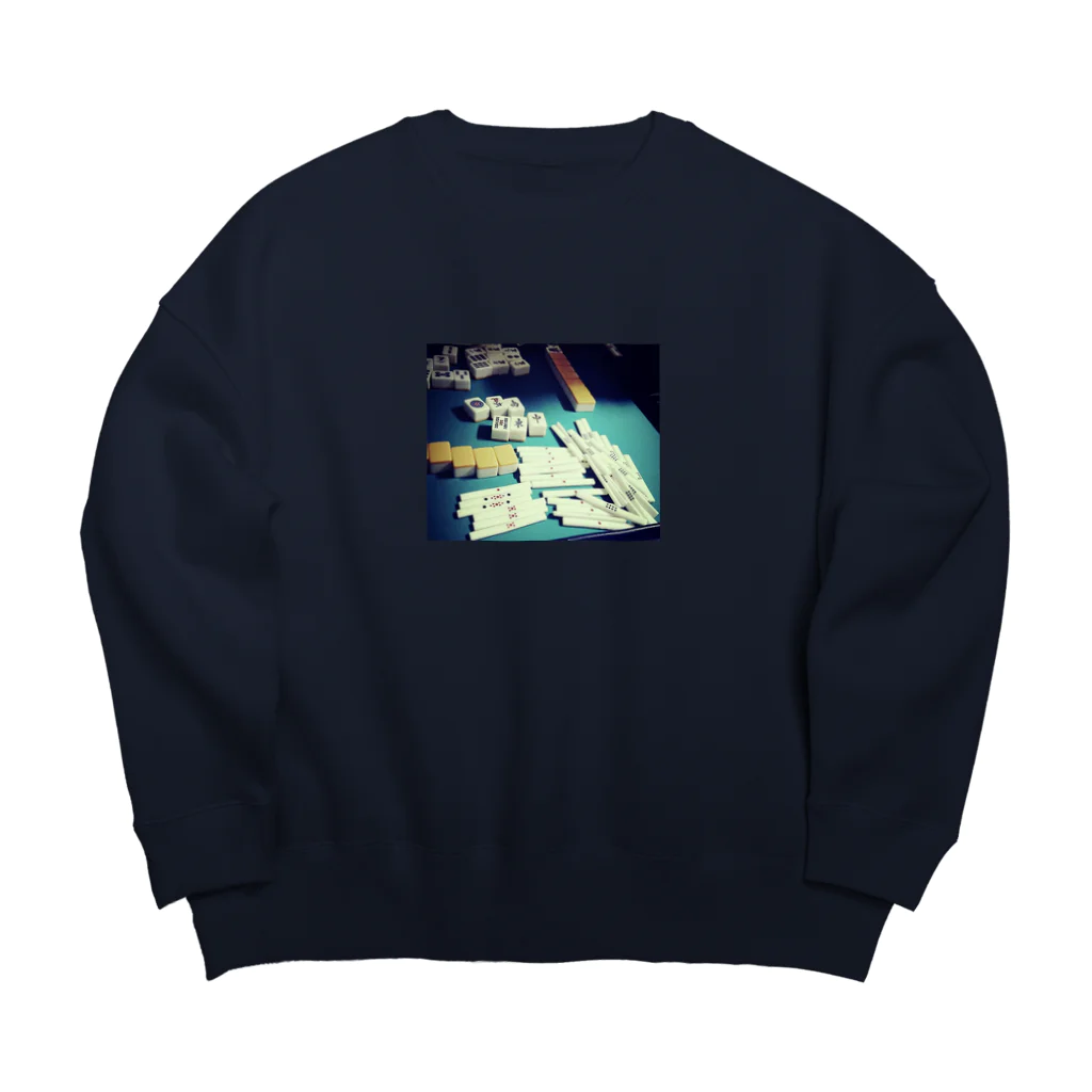 ニブイチ屋の捲りトップ Big Crew Neck Sweatshirt