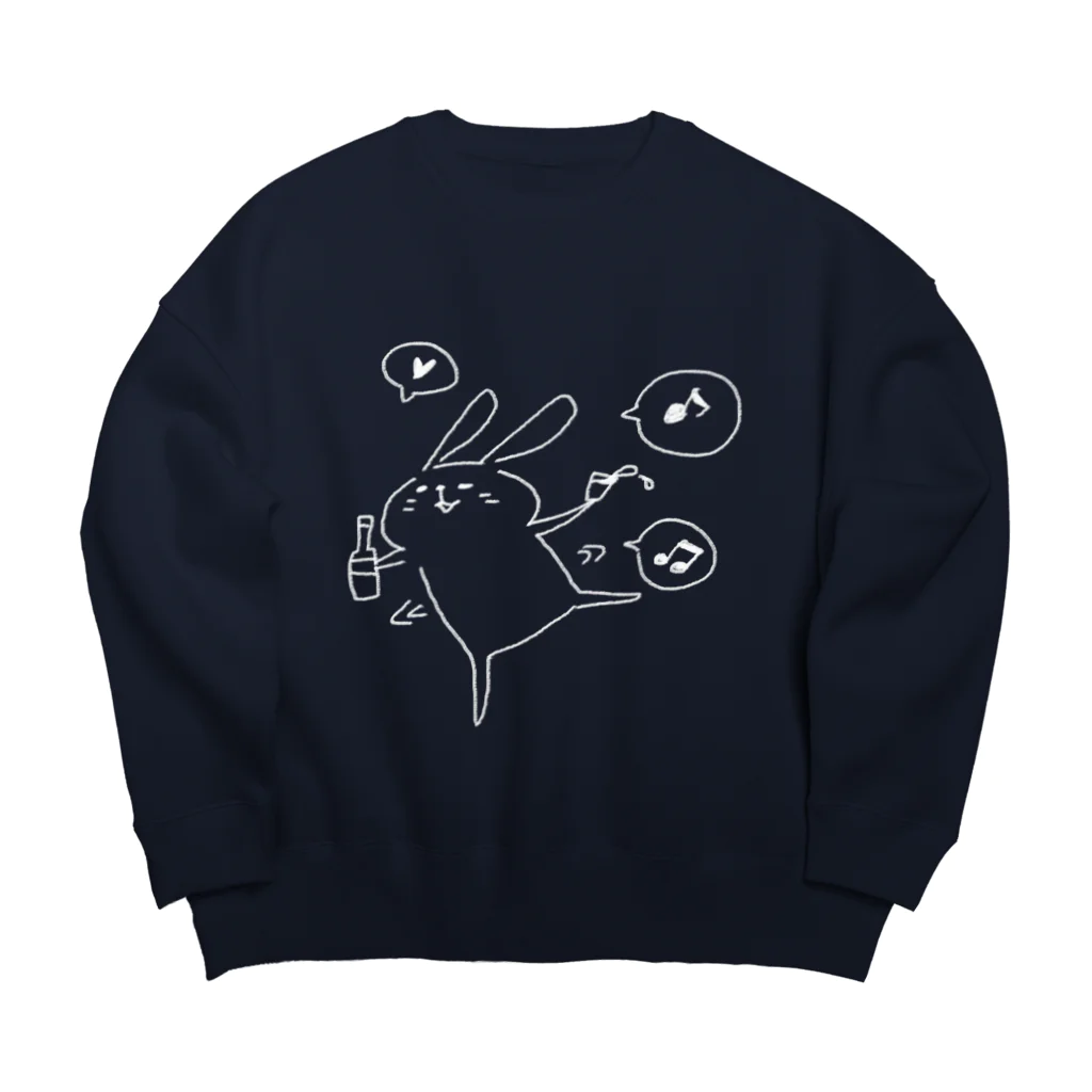 たてはくりえいとのなつみ今夜も手酌。 Big Crew Neck Sweatshirt