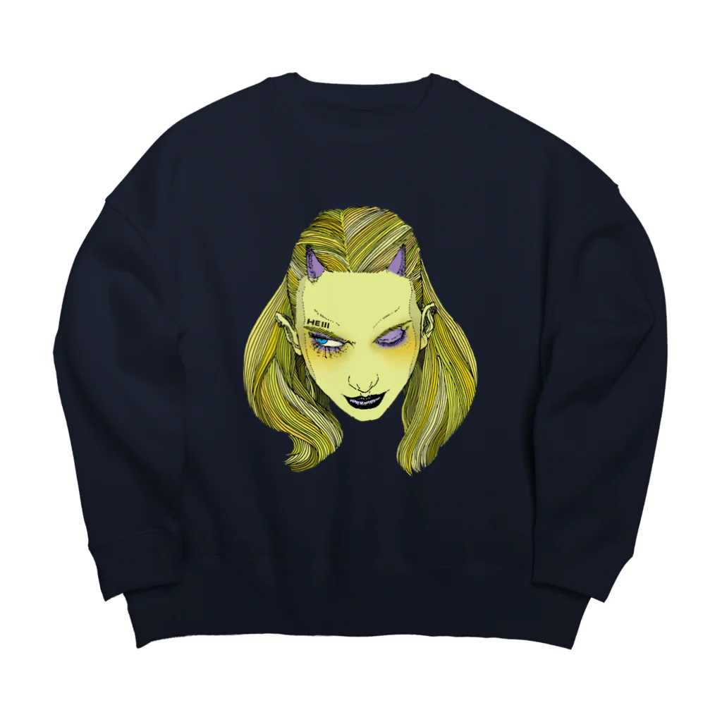 HElll - ヘル - の目デ殺ス ビックシルエットスウェット Big Crew Neck Sweatshirt