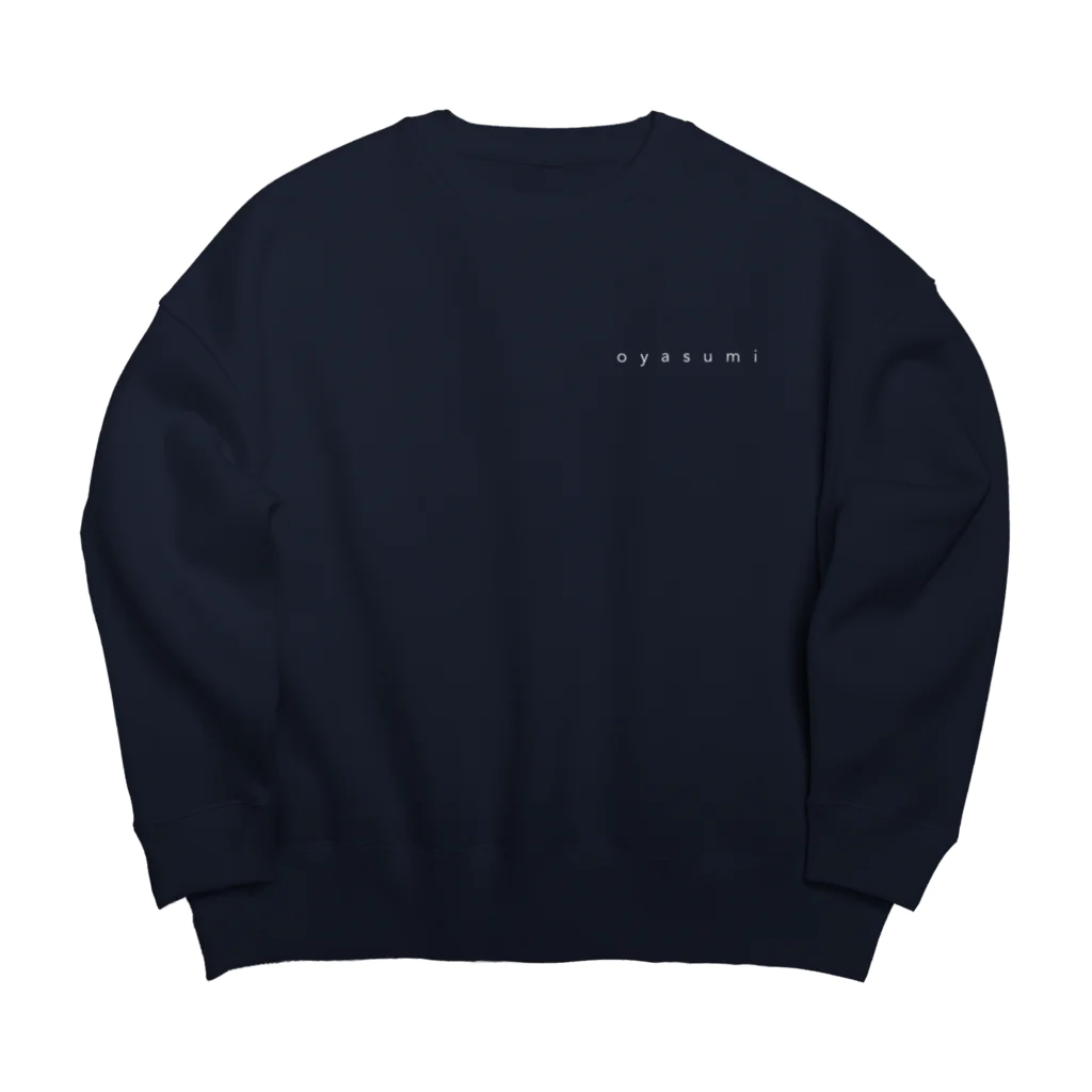 o-yasuminasai のoyasumi Big Crew Neck Sweatshirt