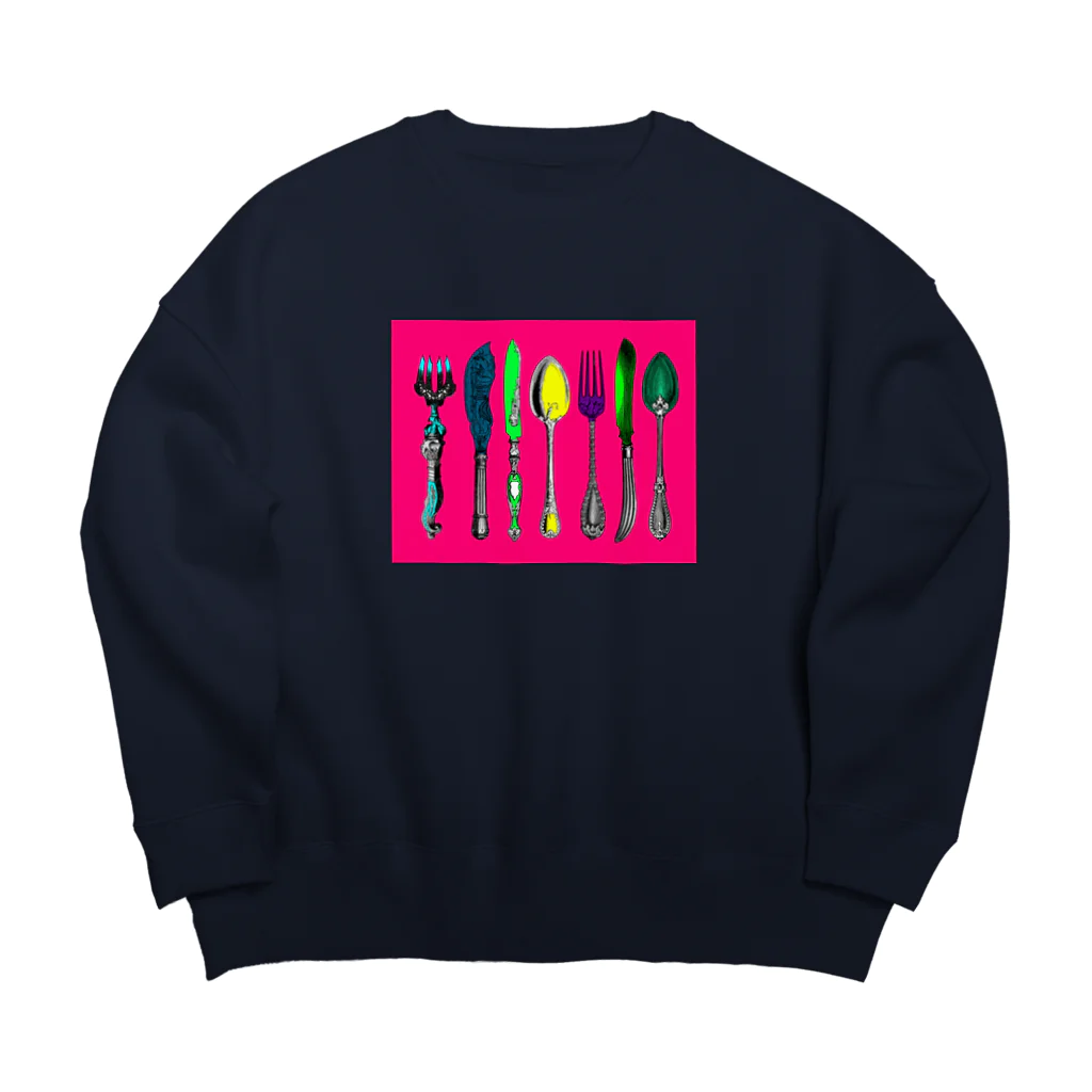 日々徒然のカトラリー2 Big Crew Neck Sweatshirt