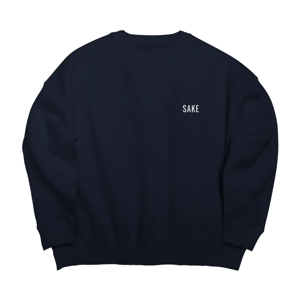 kozukuzukzのSAKE（文字が白色） Big Crew Neck Sweatshirt