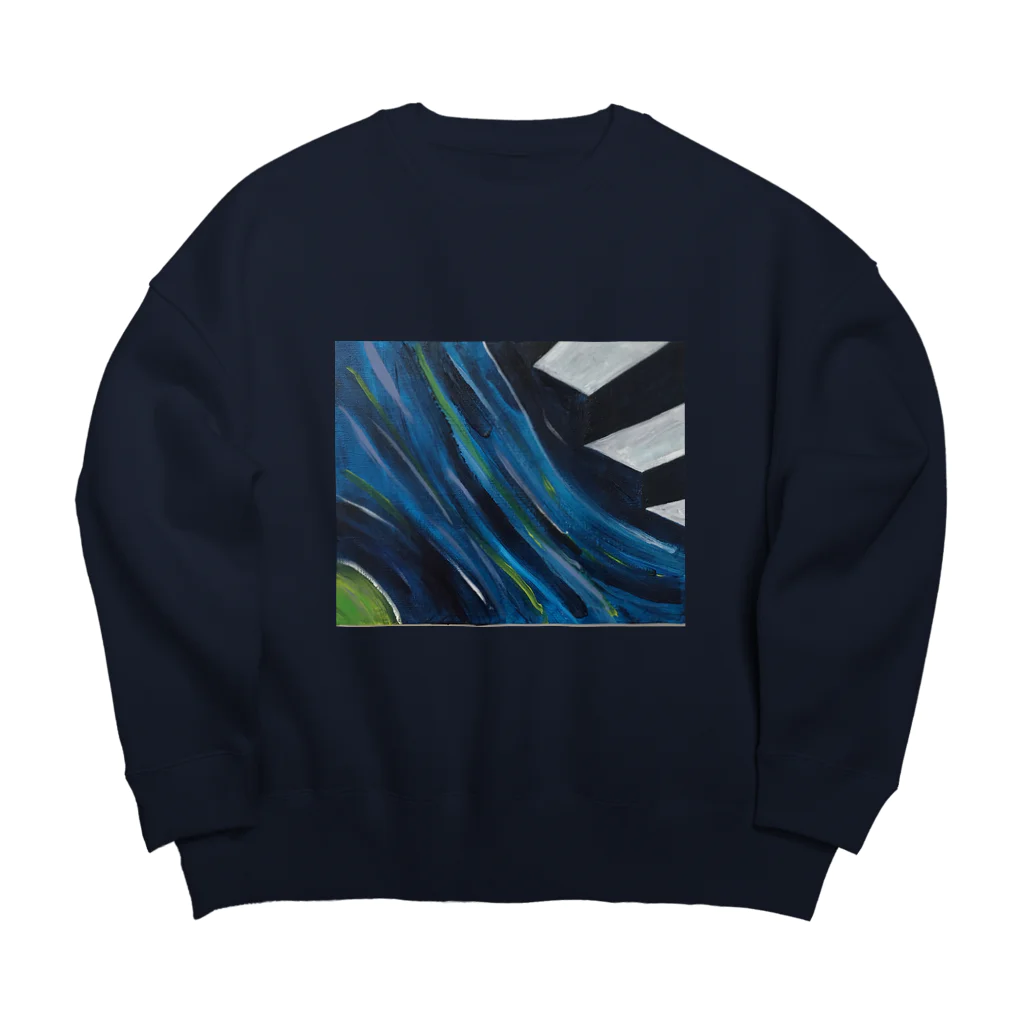 山口渚の階段-かけら- 1 Big Crew Neck Sweatshirt