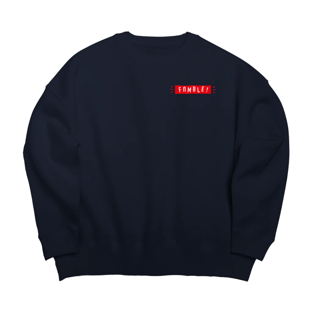 嵐山デザインのファンブルグッズ Big Crew Neck Sweatshirt