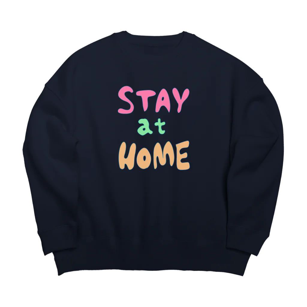 HAPPY MILK MARKETのSTAY at HOME Big Crew Neck Sweatshirt