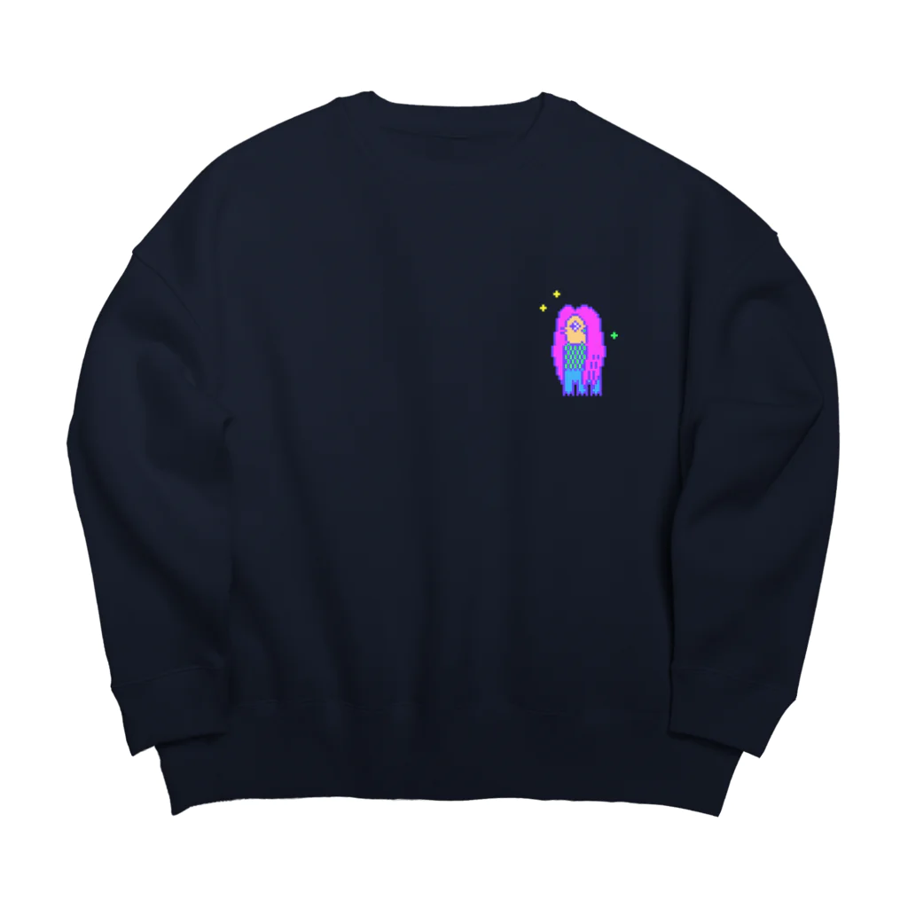 EXCALIBUR SHOPのPIXELアマビエ Big Crew Neck Sweatshirt