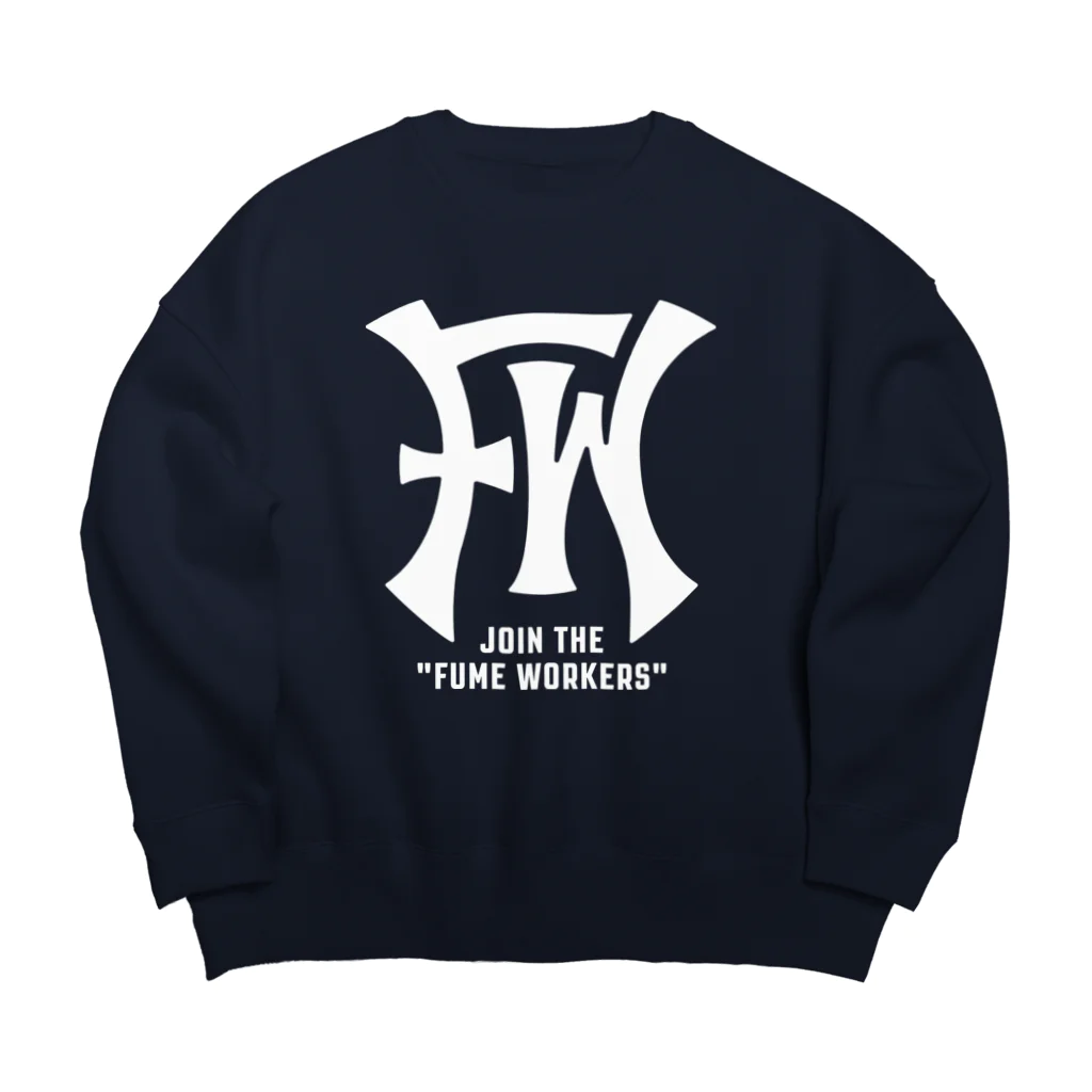 FUME WORKERSのFW （White Logo） ビッグシルエットスウェット