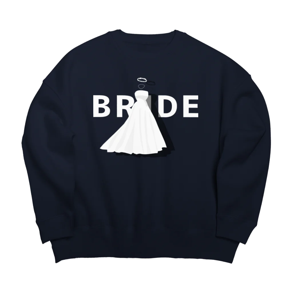 ペアTシャツ屋のシバヤさんのペア(BRIDE)ドレス_白_FW ビッグシルエットスウェット