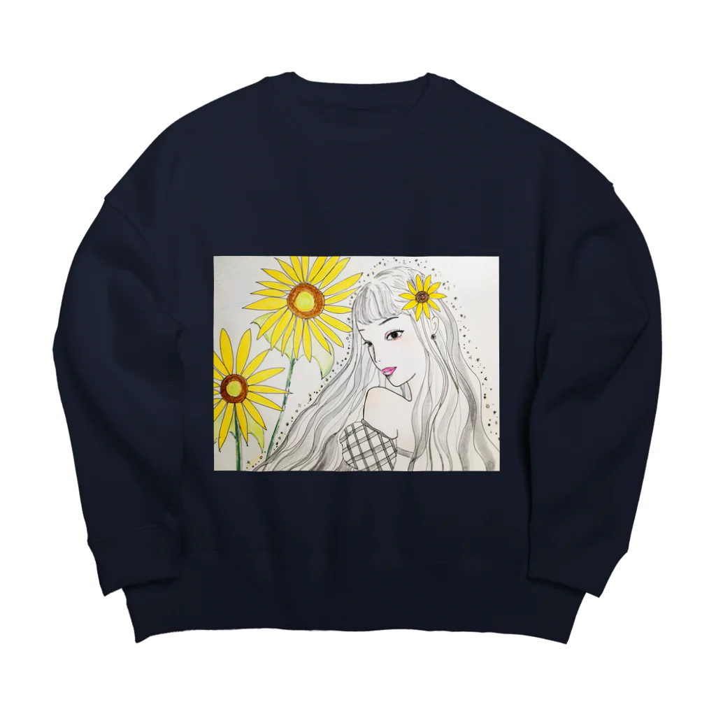 小娘の魔法の主役は私でしょ Big Crew Neck Sweatshirt