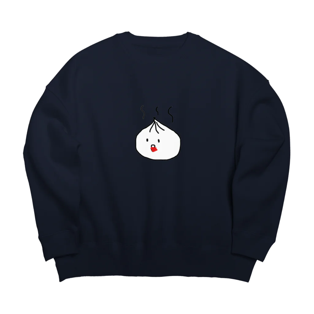 四角くてカリカリの肉まん(社交的) Big Crew Neck Sweatshirt