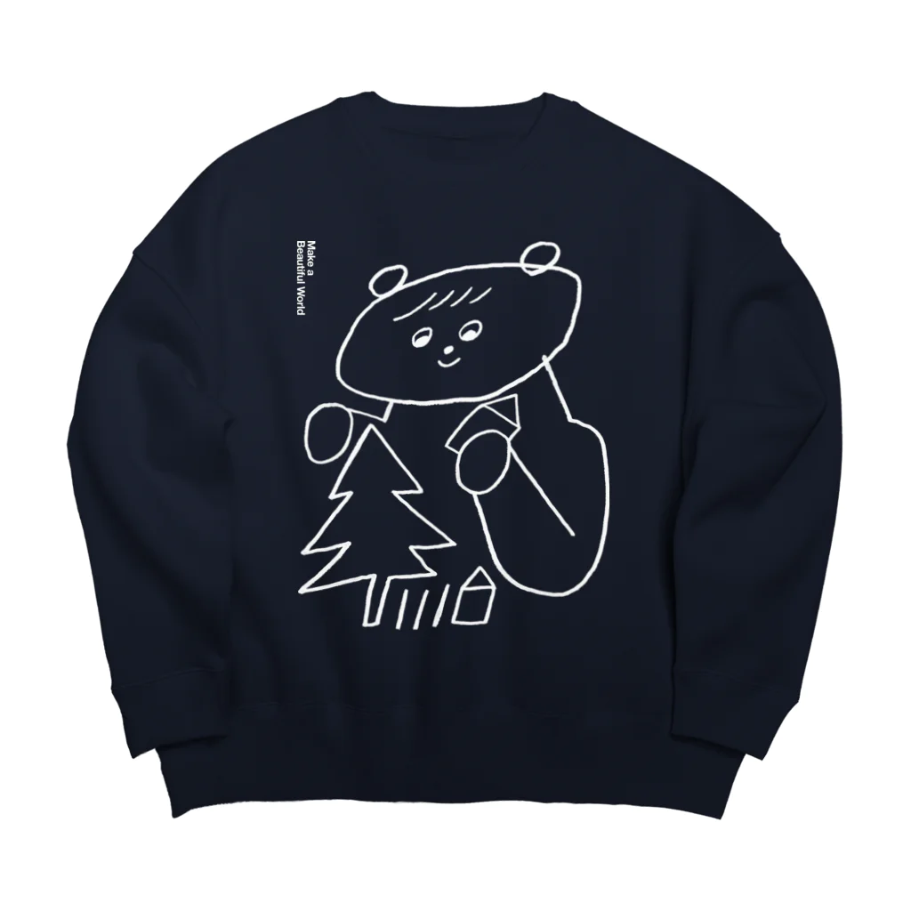 killdiscoのうつくしいせかい Big Crew Neck Sweatshirt