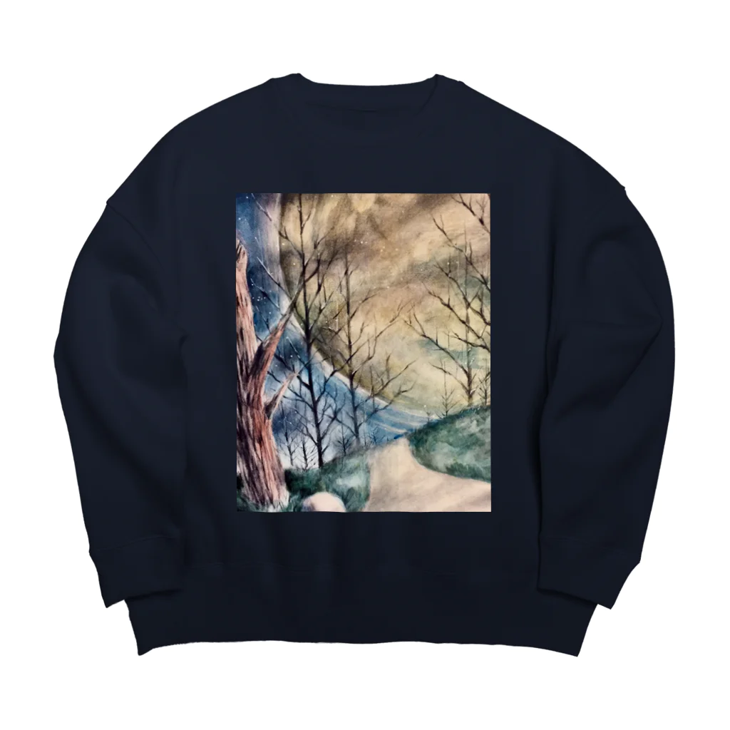 keikororinの月 Big Crew Neck Sweatshirt