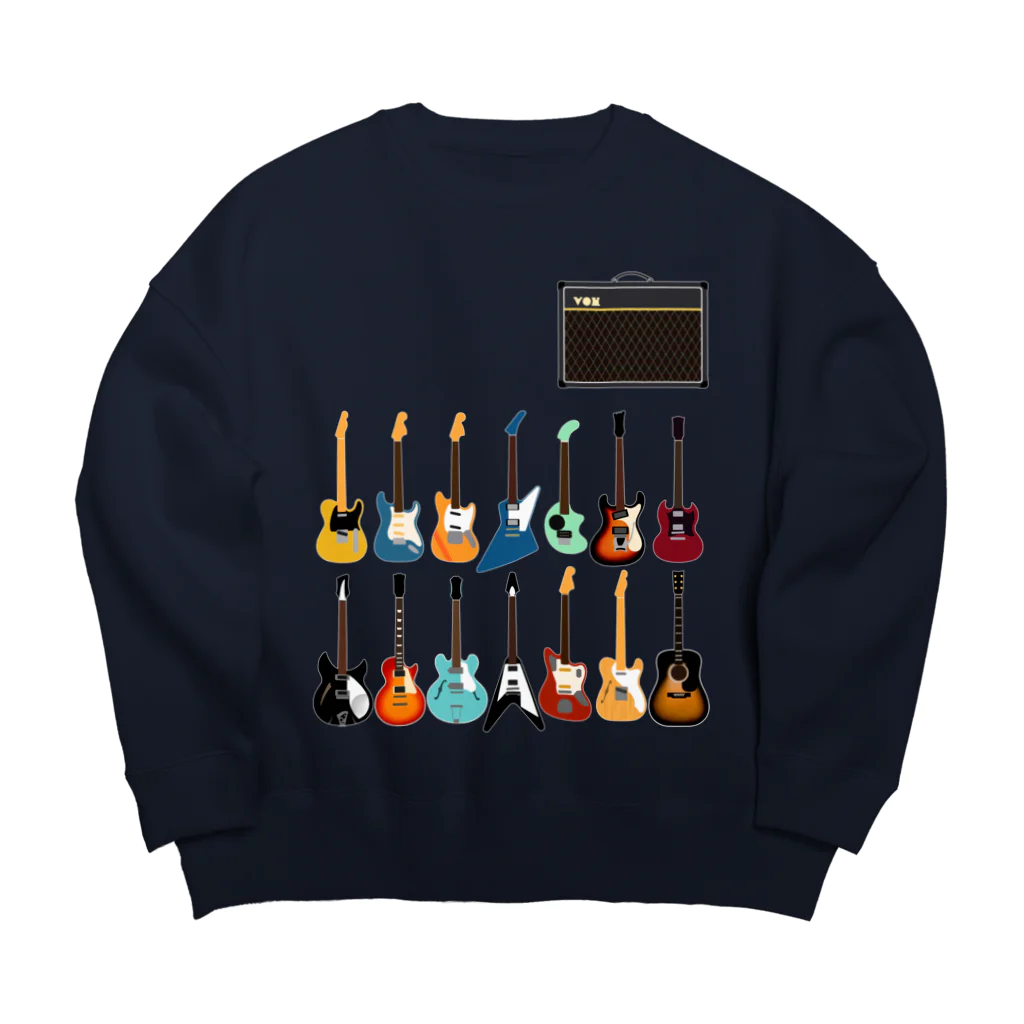 MOCOPOCOのギターとアンプ Big Crew Neck Sweatshirt