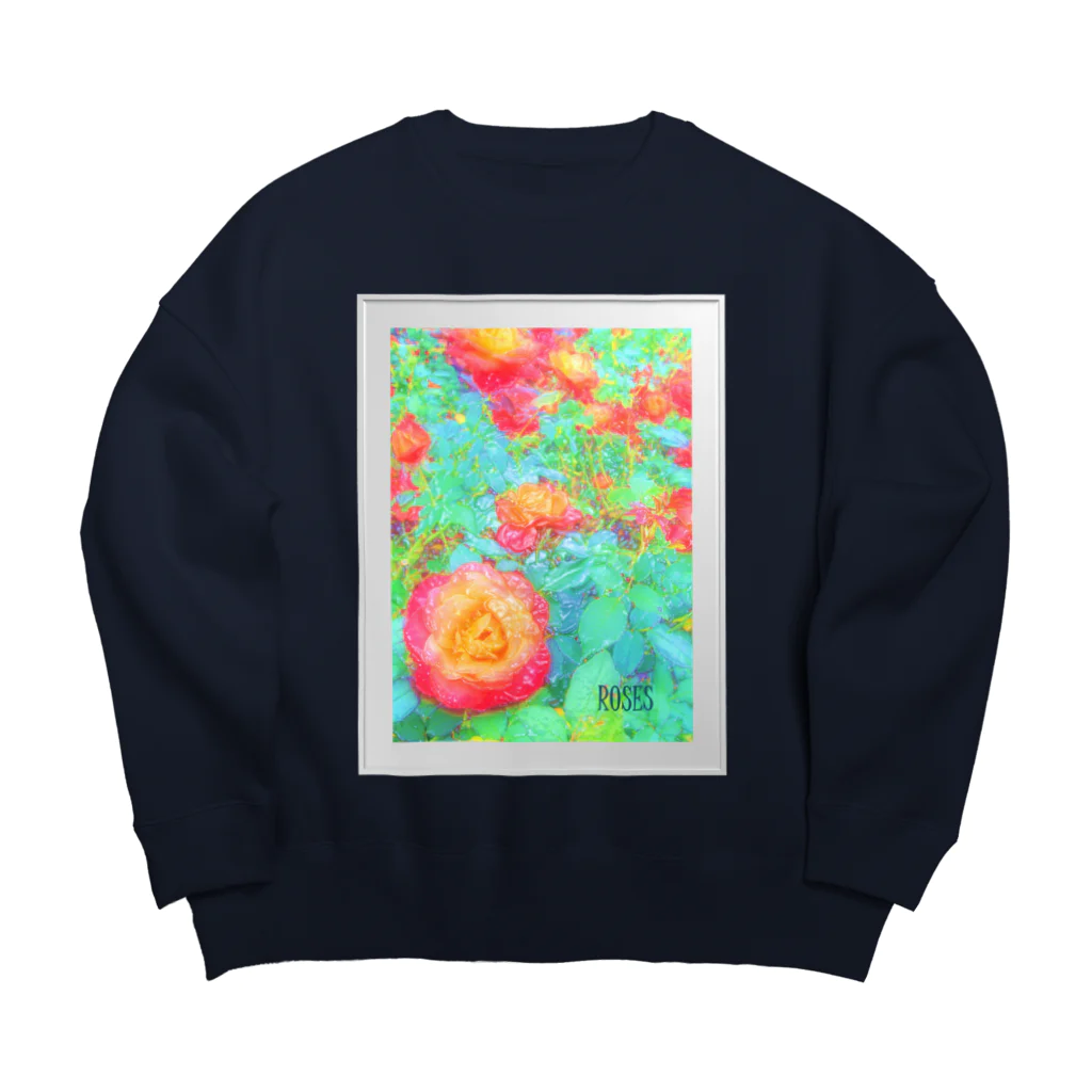 TFNTのバラＨ－TFNT Big Crew Neck Sweatshirt