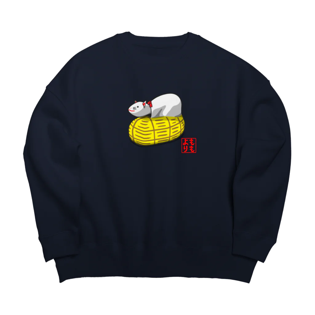 ももよりの福鼠 Big Crew Neck Sweatshirt