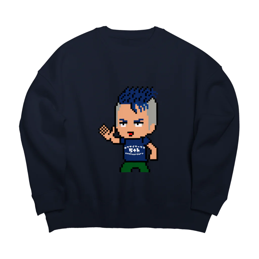 ロクサイワークスのおいっす！ロクサイさん:5周年Ver Big Crew Neck Sweatshirt