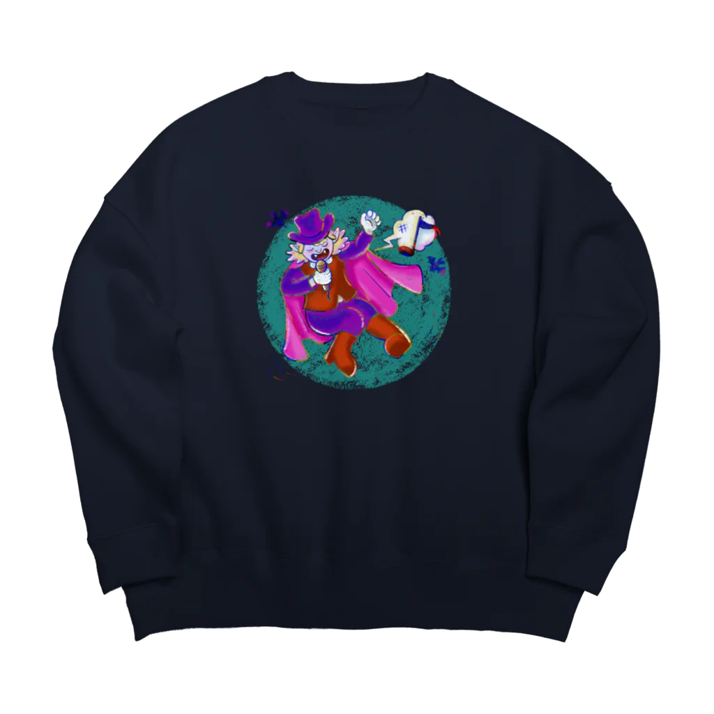 にしだまさひろのバンパイヤくん Big Crew Neck Sweatshirt