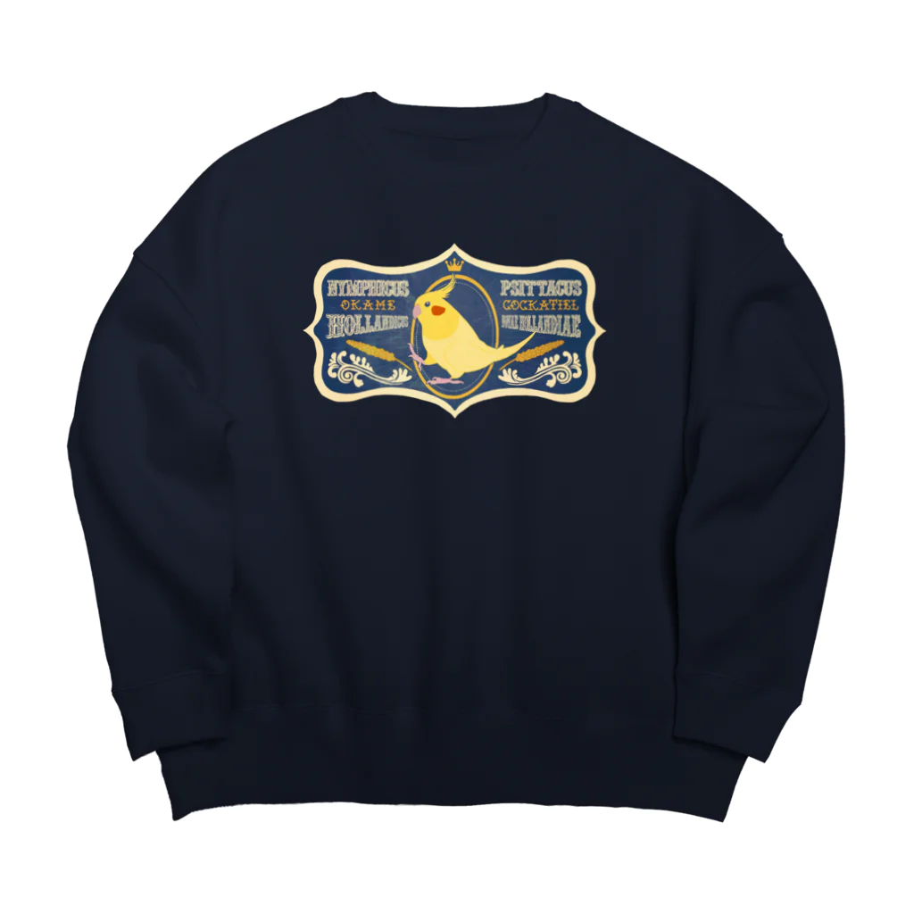 とりのおみせのオカメインコ Big Crew Neck Sweatshirt