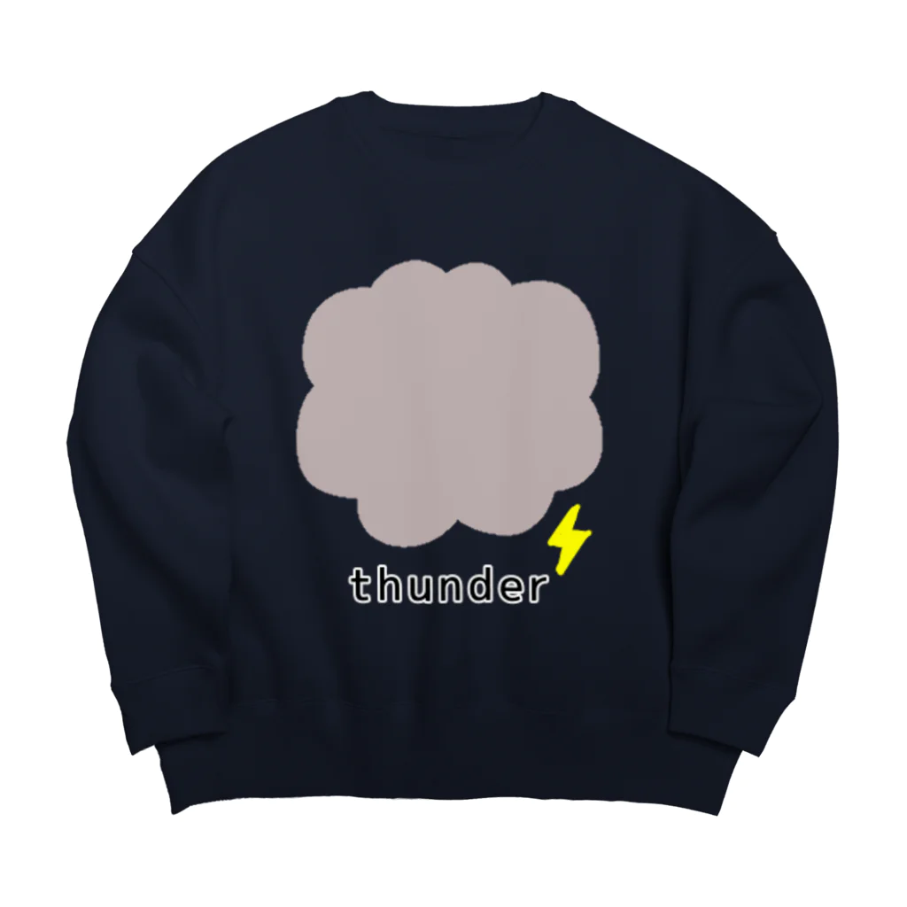 クオッカくおっかのしんぷる にthunder Big Crew Neck Sweatshirt