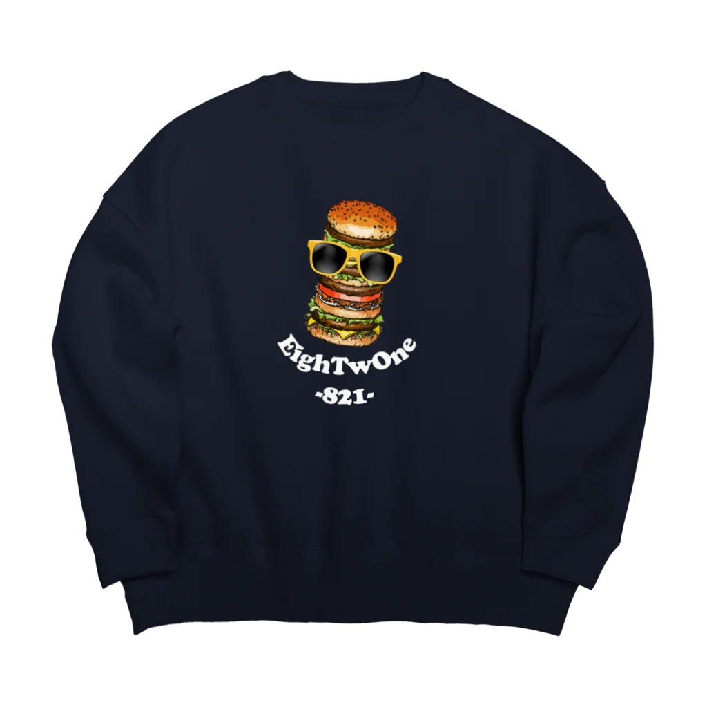 ストリートファッションはEighTwOne-821-(えいとぅーわん はちにーいち)のバーガーマン🍔 Big Crew Neck Sweatshirt