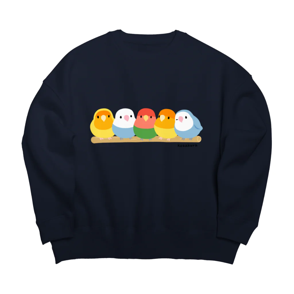 TeaDrop.Cのコザクラインコ５（色変わり） Big Crew Neck Sweatshirt