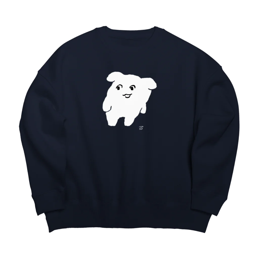 にくまん子のよよ(くろ) Big Crew Neck Sweatshirt