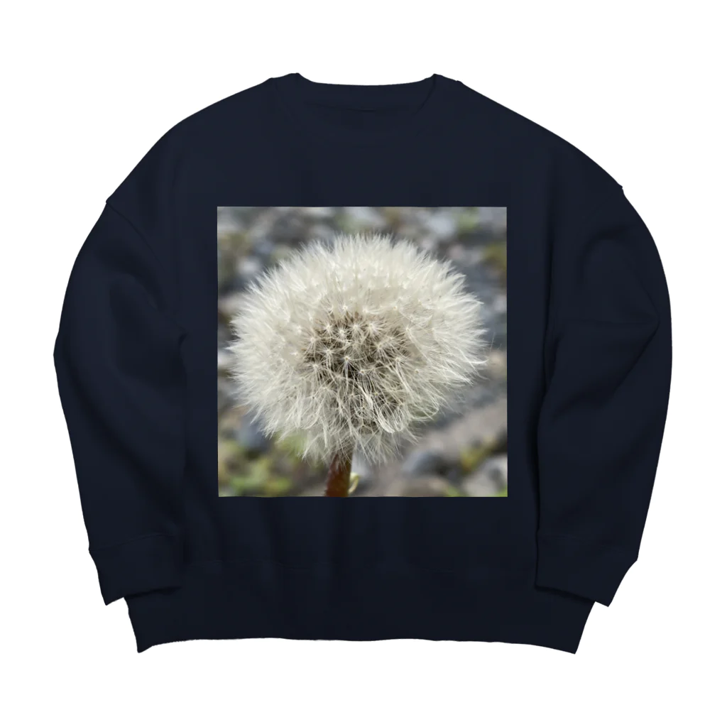 でおきしりぼ子の実験室のわたげのうたげ-正方形 Big Crew Neck Sweatshirt