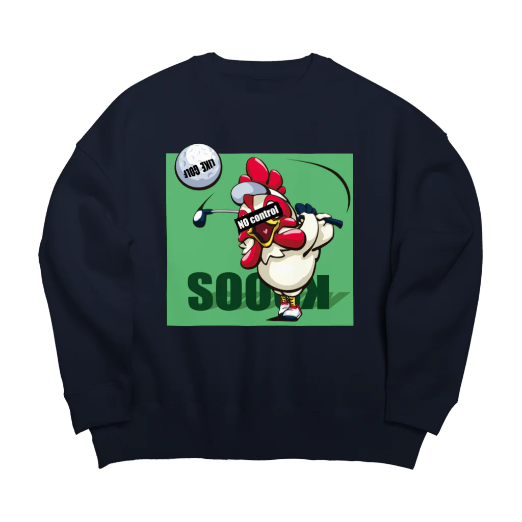 soook のノーコントロール/鶏ゴルフ Big Crew Neck Sweatshirt