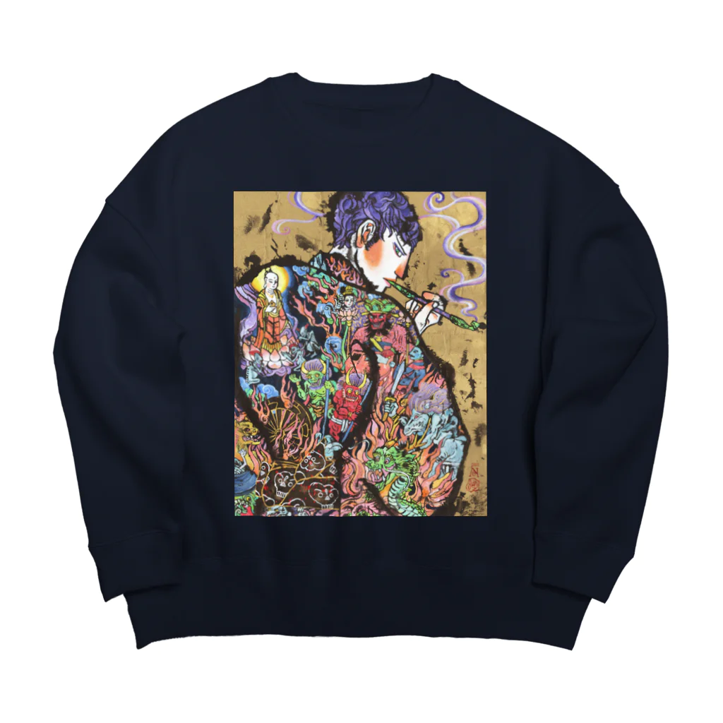 mingo-Edenの地獄大夫 Big Crew Neck Sweatshirt