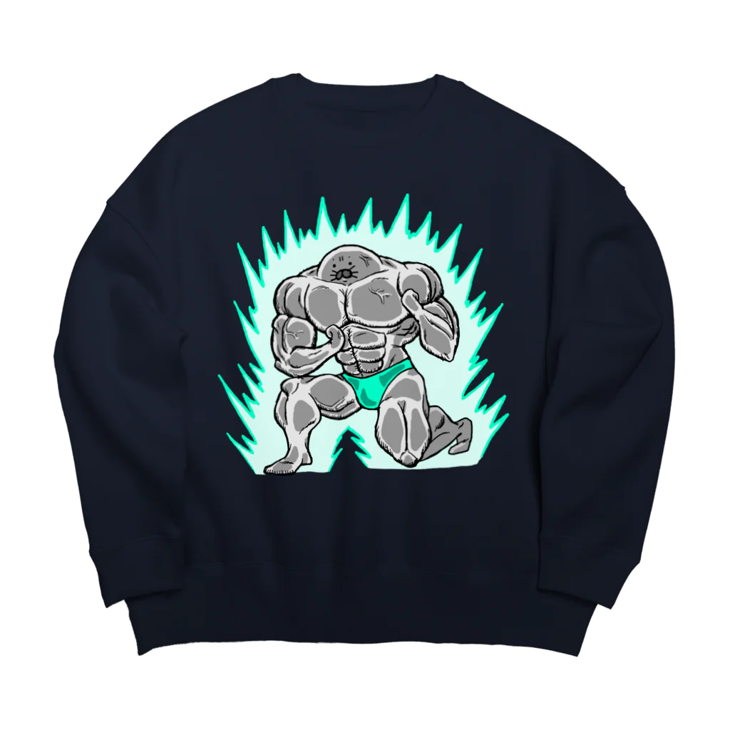 Riveredストアの足ザラシ"マッチョ" Big Crew Neck Sweatshirt