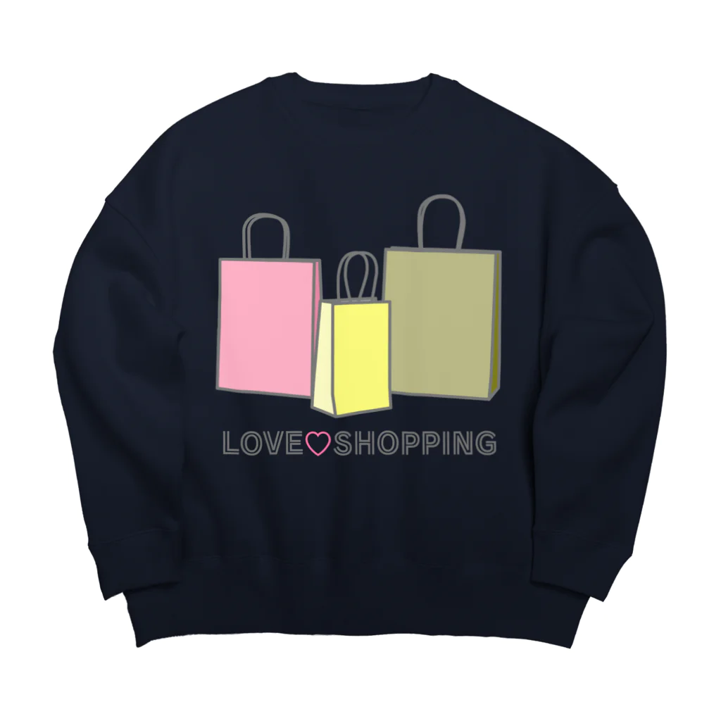 ヨープキャンが気になったの紙袋 LOVE SHOPPING Big Crew Neck Sweatshirt