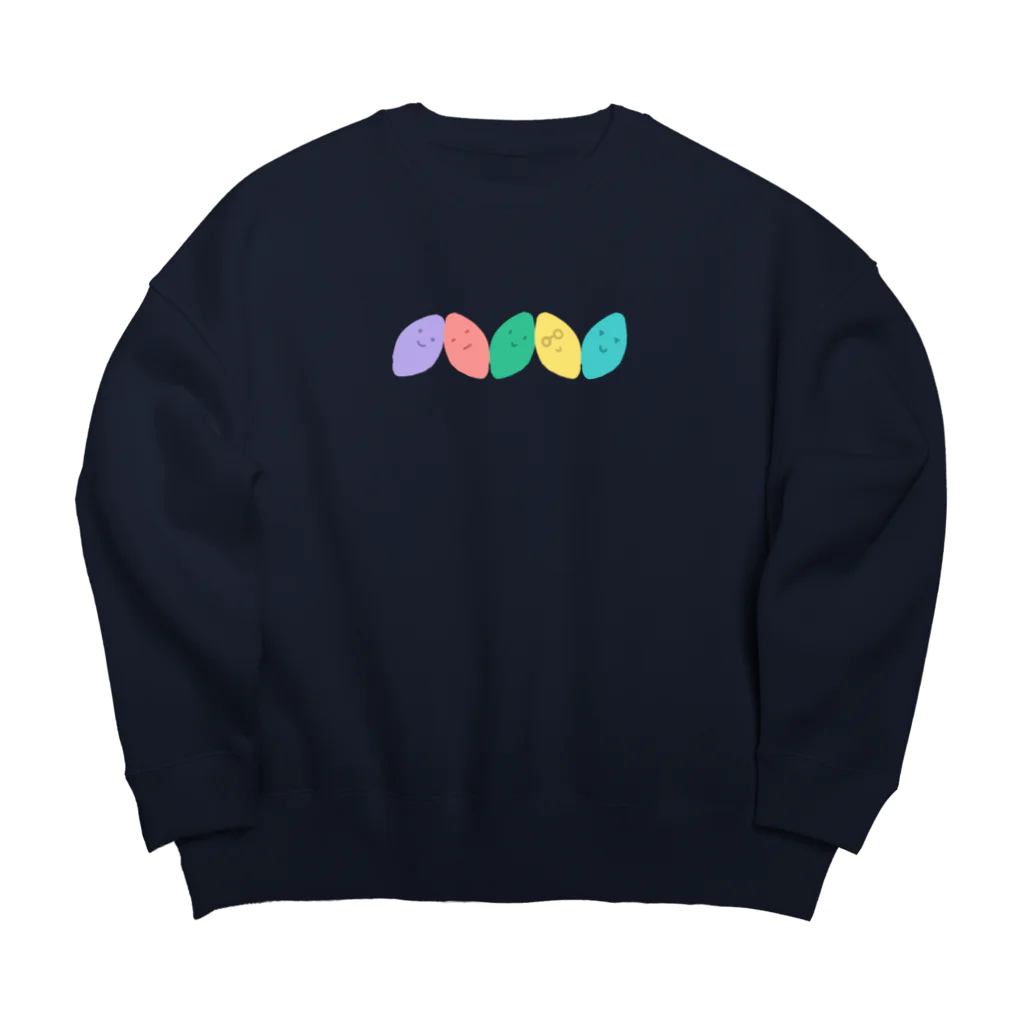 Andiamoのカラフルおいも Big Crew Neck Sweatshirt