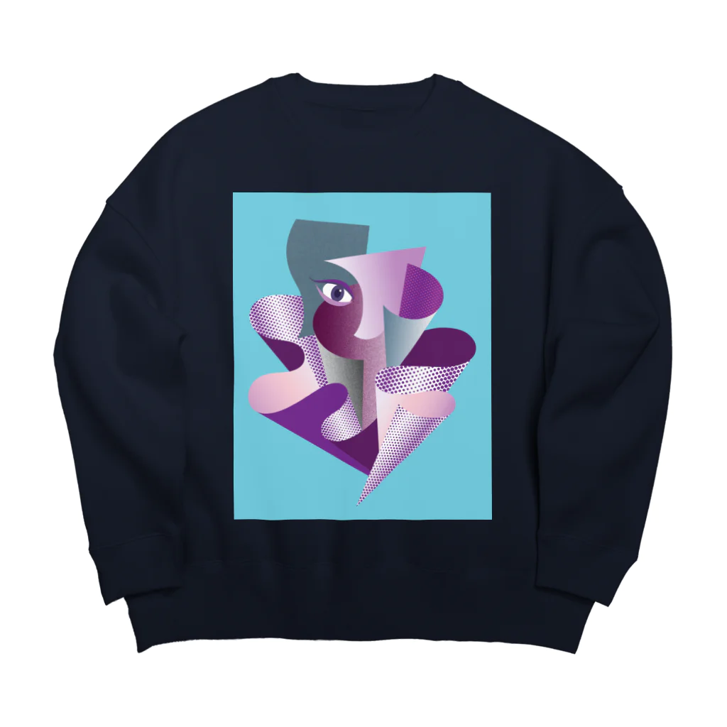 たまのゆらぎの包む Big Crew Neck Sweatshirt