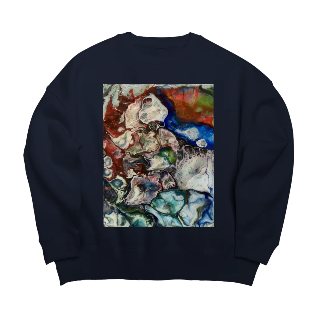 JapaneseArt Yui Shopの悪魔の雄叫び Big Crew Neck Sweatshirt