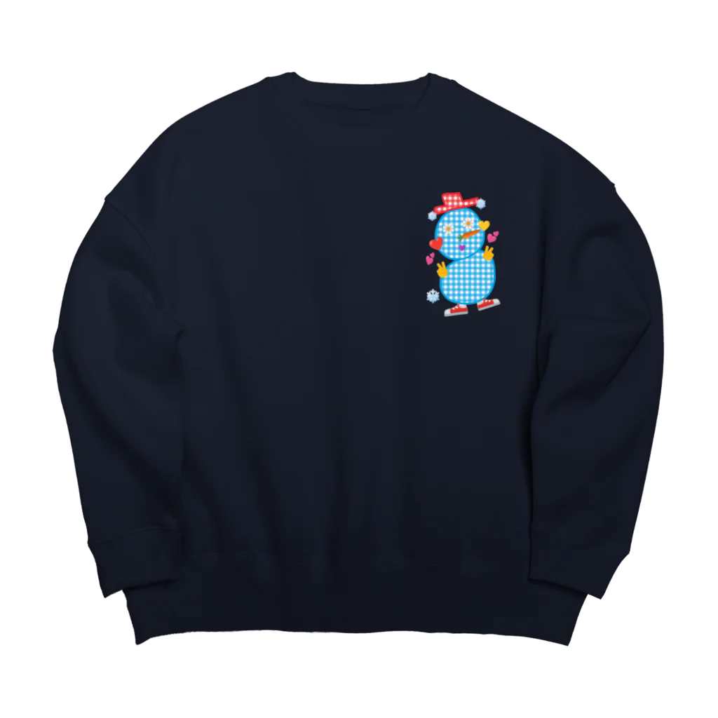 Happyーpop28c🎵のsnowmanman Big Crew Neck Sweatshirt